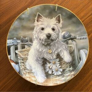 Danbury Mint Westie Plate